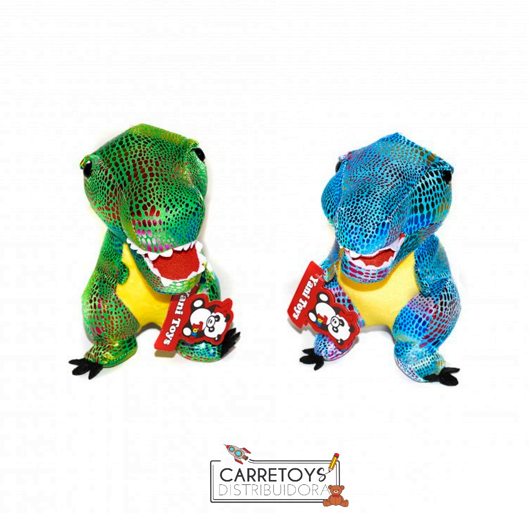 peluche-dino-rex-metalizado-19cm-yanitoys