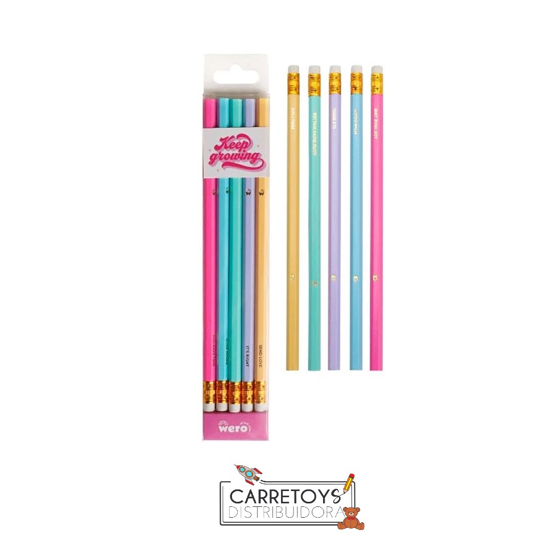 lapices-con-goma-pastel-set-x5-wero