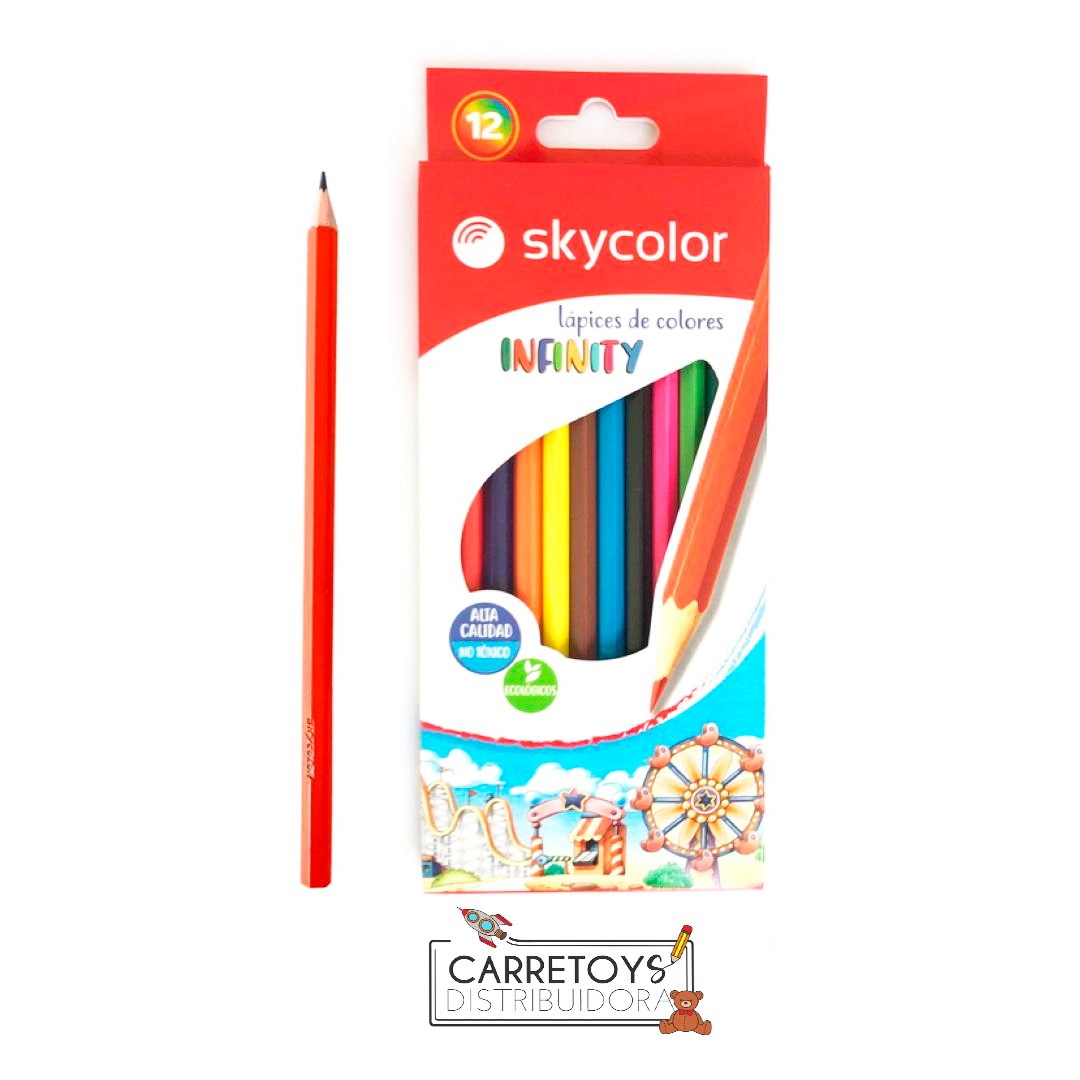 lapices-x12-largo-sky-color